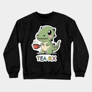 Trex having tea Crewneck Sweatshirt